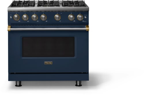 Viking 5 Series VGR53646BSBBB - 36 Inch Gas Range; Six Burners