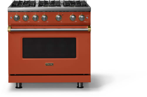 Viking 5 Series VGR53646BSCBBLP - 36 Inch Gas Range; Six Burners