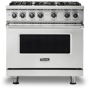 Viking VGR5366BSSLP 36 Inch Freestanding Professional Gas Range