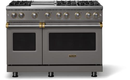 Viking 5 Series VGR54846GDGBB - 48-inch Gas Range; Six Burners with Griddle