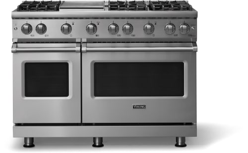 Viking 5 Series VGR54846GSS - 48-inch Gas Range; Six Burners with Griddle