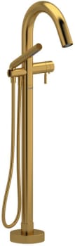 Rohl RIU™ TRU39BG - Single Hole Floor Mount Tub Filler Trim in Brushed Gold