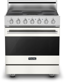 Viking 3 Series RVER33015BPW - 30 Inch Freestanding Electric Range with 5 Element Burners