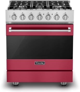 Viking 3 Series RVDR33025BVALP - 30 Inch Self-Cleaning Dual Fuel Range
