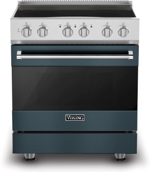 Viking 3 Series RVIR3304BSQ - 30 Inch Freestanding Induction Range in Cooktop View