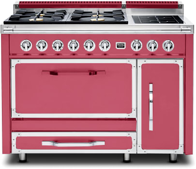 Viking Tuscany Series TVDR4814IVA - 48 Inch Freestanding Gas Range with 4 Sealed Burners and Induction Element Burner