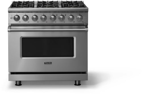 Viking 5 Series VDR53646BSS - 36 Inch Freestanding Dual Fuel Range