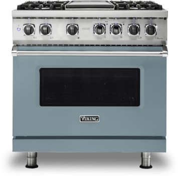 Viking 5 Series VDR5364GNSBB - 36 Inch Dual Fuel Range with 4 Sealed Burner