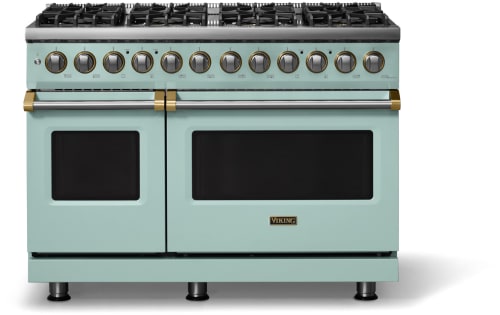 Viking 5 Series VDR54848BSPBB - 48"W. Dual Fuel Range; Eight Burners