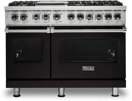 Viking 5 Series VDR5486GONBB - 48 Inch Dual Fuel Range with 6 Sealed Burner