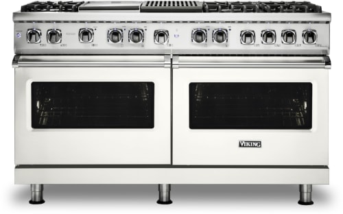 Viking 5 Series VDR5606GQPW - 60 Inch Dual Fuel Range with 6 Sealed Burner