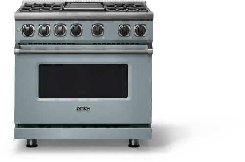 Viking 7 Series VDR73624GNSLP - 36 Inch Freestanding Dual Fuel Range