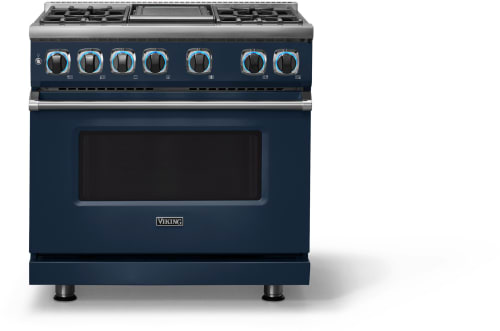 Viking 7 Series VDR73624GSBLP - 36 Inch Freestanding Dual Fuel Range