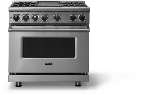 Viking 7 Series VDR73624GSS - 36 Inch Freestanding Dual Fuel Range