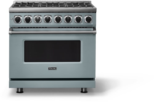 Viking 7 Series VDR73626BNSLP - 36 Inch Freestanding Dual Fuel Range