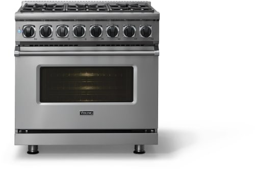 Viking 7 Series VDR73626BSSLP - 36 Inch Pro-Style Dual-Fuel Range