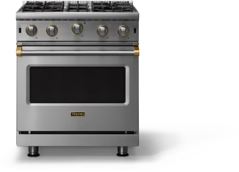 Viking VGIC53024BSSBB - 30 Inch Open Burner Gas Range
