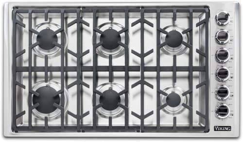 Viking 5 Series VGSU53616BSSLP - 36 Inch Professional 5 Series Gas Cooktop