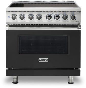 Viking 5 Series VIR53626BCS - 36 Inch Freestanding Induction Range in Front View
