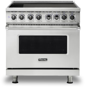 Viking VIR53626BSSBB 36 Inch Freestanding Induction Range with 6