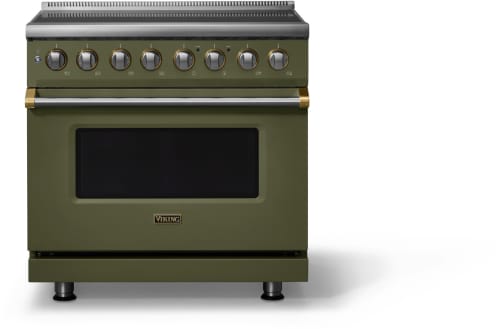 Viking VIR53646BMABB 36 Inch Freestanding Induction Range with 6