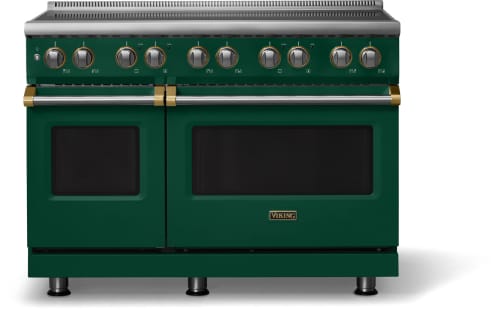 VIKING グリーン ストーブ Viking VIR54846BIVBB 48 Inch Freestanding Induction Range with 6