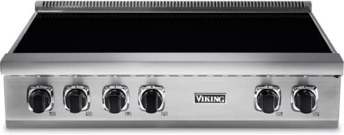 Viking 5 Series VIRT5366BSS - 36 Inch Induction Rangetop with 6 Elements in Front View