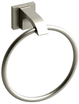 Rohl Zendo ZO7BN - 6 1/2 Inch Wall Mounted Towel Ring in Brushed Nickel