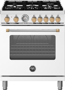 Bertazzoni Master Series MAS305DFMBGLP - 30 Inch Freestanding Dual Fuel Range