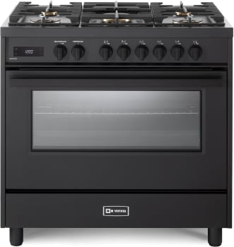 Verona Ultima Midnight Collection VMFSGE365EE - Verona 36 Inch Freestanding Dual Fuel Range