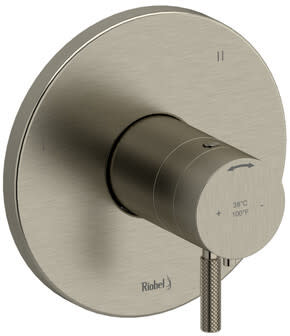 Rohl RIU™ TRUTM45KNBN - Riu™ Single Lever Handle Thermostatic & Pressure Balance Trim with 5 Functions and Knurled Handle in Brushed Nickel