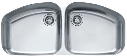 Franke VNX12045 45 Inch Undermount Double Bowl Stainless Steel Sink