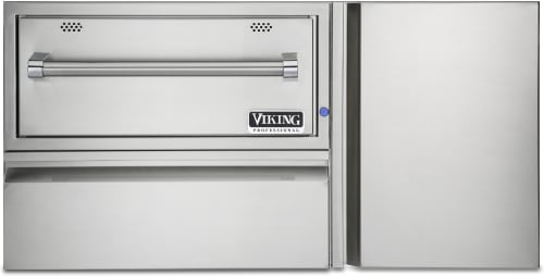 Viking Professional 5 Series VQEWD5421SS - 42 Inch Warming Drawer with Temperature Settings in Front View