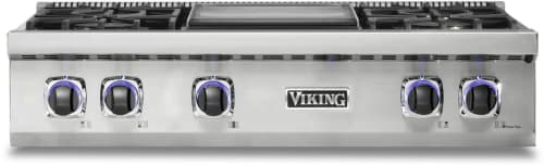 &E　GRG S Viking VRT7364GSS 36 Inch Natural Gas Rangetop with