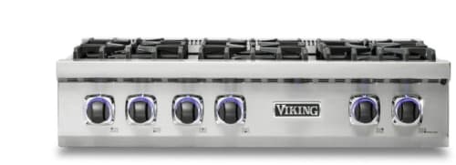 Viking VRT7366BSSLP 36 Inch Gas Rangetop with 6 Viking Elevation