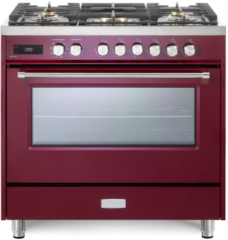 Verona Ultima Collection VUFSGE365BU - 36 Inch Freestanding Dual Fuel Range