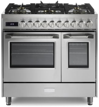 Verona Ultima Collection VUFSGE365DSS - 36 Inch Freestanding Dual Fuel Range