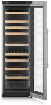 Liebherr Vinidor W5270 - 24 Inch Vinidor Selection Freestanding Dual Zone Wine Cooler in Opened View