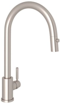 Rohl Perrin and Rowe Collection U4044STN2 - Perrin & Rowe Holborn Single Hole Deck Mounted Pull-Down Kitchen Faucet