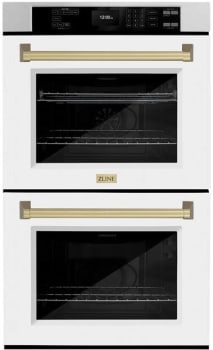 ZLINE Autograph Edition WADSZWM30CB - 30 Inch Professional Double Electric Wall Oven