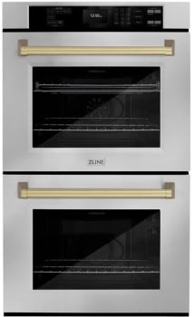 ZLINE Autograph Edition WADZ30CB - 30 Inch Professional Double Electric Wall Oven