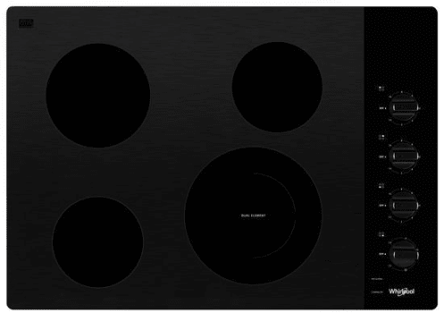 Whirlpool WCE55US0HB 30 Inch Electric Cooktop with 4 Element