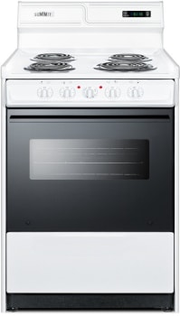 Summit WEM630DK - 24 Inch Wide Electric Coil Top Range