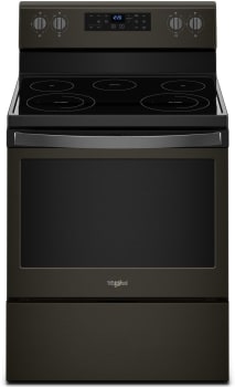 Whirlpool Wfe525s0hv 30 Inch Freestanding Electric Range With Frozen Bake Technology Flexheat Element Ceramic Glass Cooktop Spillguard Cooktop Temperature Sensor Closed Door Broiling Control Lock And Self Cleaning Black Stainless Steel