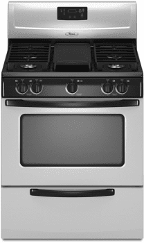 Whirlpool standard cleaning gas range cheap