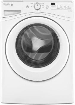 Whirlpool Wfw72hedw 27 Inch 4 2 Cu Ft Front Load Washer With 8 Wash Cycles 1 200 Rpm Quick Wash Eco Sanitize Adaptive Wash Technology Precision Dispense Stainless Steel Wash Basket Clean Washer Cycle