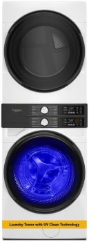 Whirlpool WEF5727TW - 28 Inch Electric Laundry Tower