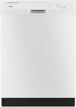 Whirlpool Wdf330pahw Full Console Dishwasher With High Temperature Whirlpool Wdf330pahw Front View White