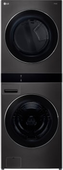 LG WKEX300HBA 27 Inch Smart Electric Single Unit WashTower LG WKEX300HBA 27 Inch Smart Electric Single Unit WashTower