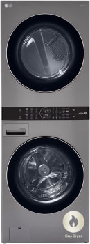 LG WKG101HVA - Single Unit Front Load LG WashTower™ with Center Control™ 4.5 cu. ft. Washer and 7.4 cu. ft. Gas Dryer
